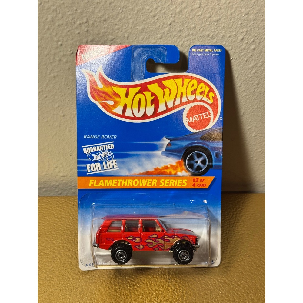 Hot Wheels Range Rover Red Flamethrower Series 1996 Collector 386 Mattel Vintage